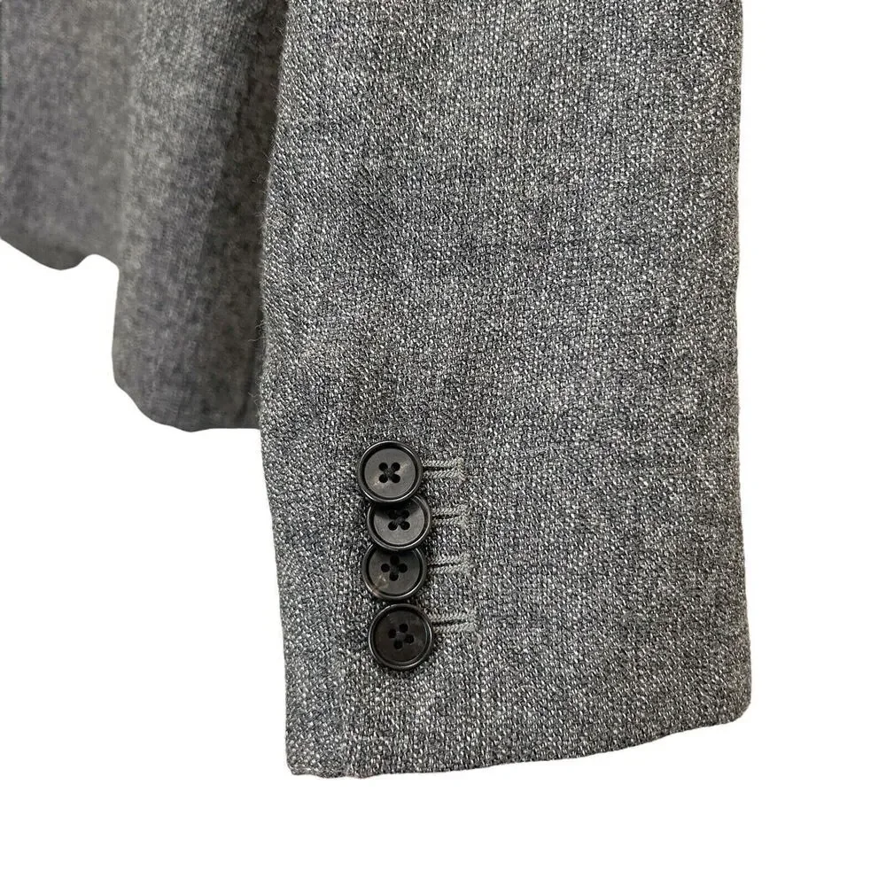 Veronica Beard Wool Two Button Front Dickey Jacket Blazer in Grey Size 2 - Picture 5 of 6